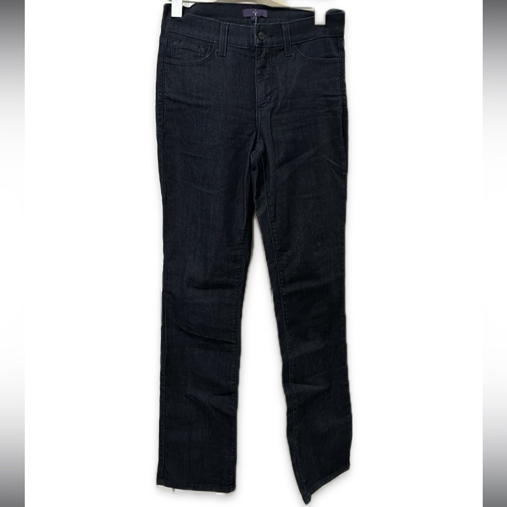 NYDJ Jeans Womens Size 4 Dark Blue Mid Rise Lift Tuck Technology Straight